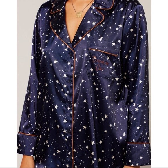 💕L*SPACE💕 Luna Pajama Set ~ Starry Night Star Print Medium M NWT - Picture 5 of 16